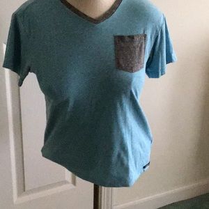 Blue and gray t-shirt
